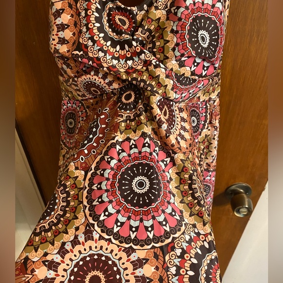 NWT beautiful geometric patterned tankini top from Yonique, size XL. - Picture 8 of 13